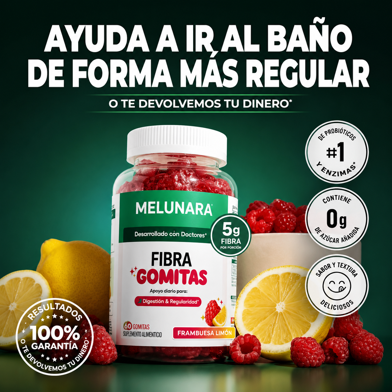 Melunara® Gomitas De Fibra