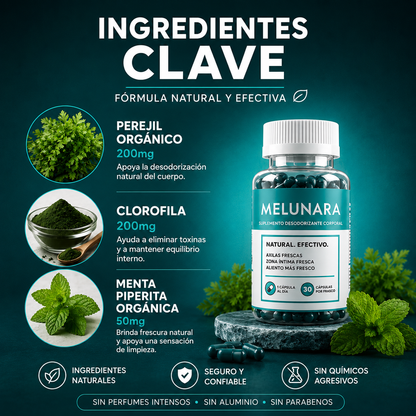 Melunara® Eliminador Corporal De Mal Olor